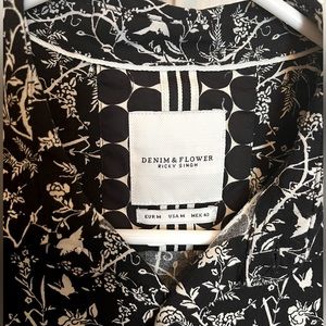 Denim & Flower short sleeve button down shirt